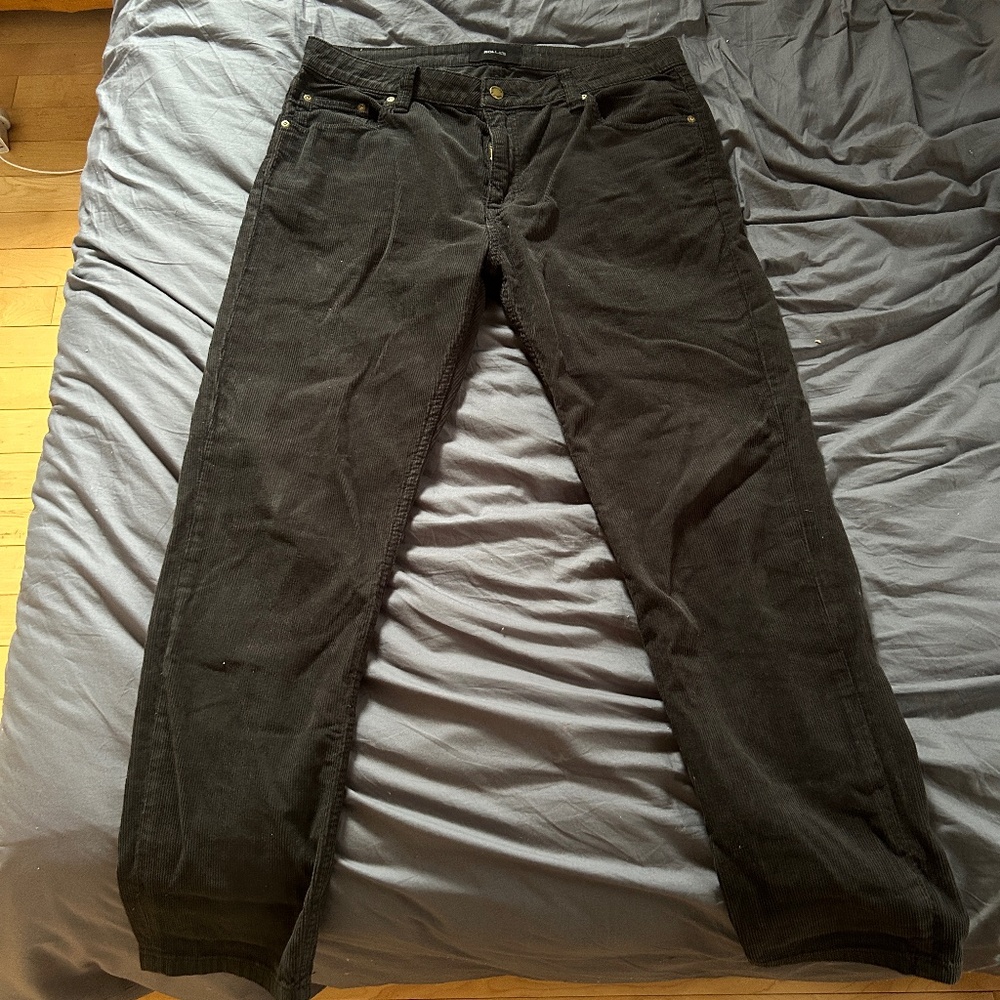 Rollas Relaxo Black Corduroy Pant